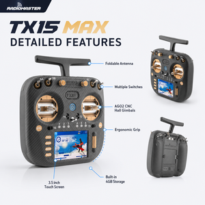 Télécommande FPV TX15 Max en fibre de carbone pour drone, 3 options de couleur pour le pilotage RC - Product Image 5