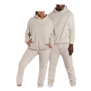 Chándal de invierno de dos piezas a la moda, chándales informales Unisex, conjuntos de ropa elegantes de ajuste holgado, chándal de ajuste Regular - Product Image 2