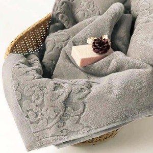Ensemble de serviettes de bain de luxe en jacquard blanc pour hôtel, 100% coton, grande serviette de plage, serviette de bain à séchage rapide, absorbante - Product Image 3