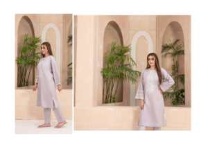 Vestido de seda de algodón/césped con estampado Digital de estilo pakistaní Shalwar Kameez bordado para damas de calidad superior para bodas indias - Product Image 3