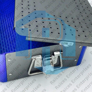 Bandeja de esterilización de aleación de aluminio con alfombrilla de silicona Caja contenedora de instrumentos quirúrgicos y ortopédicos Suministro del fabricante - Product Image 2