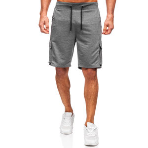 Short en jean vintage personnalisé pour hommes avec broderie en détresse et design en strass, style streetwear - Product Image 2