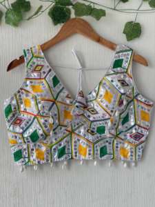 Ropa de fiesta étnica Blusa tradicional elegante Confeccionada Elegante Cómodo Listo para usar Blusas de diseñador Nupcial Último exclusivo - Product Image 2