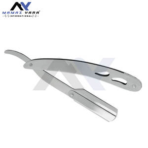 Navaja de Afeitar Profesional para Barbería con Bloqueo Oscilante y Mango de Acero de Color Personalizado, Herramienta de Barbería de Primera Calidad con Filo Recto - Product Image 5