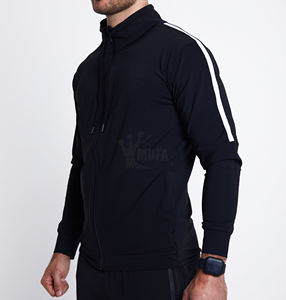 Conjunto Deportivo de Dos Piezas para Hombre, Ajustado, con Cremallera, Sudadera con Capucha y Pantalones Jogger, para Gimnasio, Invierno, Conjuntos Deportivos Lisos - Product Image 5