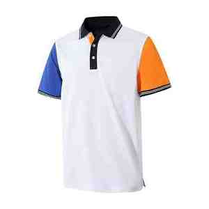 Polo de secado rápido para hombre de poliéster y algodón con estampado de logotipo personalizado de alta calidad, Polo de Golf transpirable de ajuste seco para hombre - Product Image 3