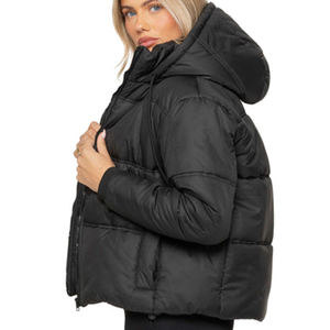 แจ็กเก็ตขนเป็ดแขนยาวสำหรับผู้หญิงแจ็กเก็ตกันลมเสื้อแจ็กเก็ตขนเป็ดสำหรับฤดูหนาวออกแบบโลโก้ได้ตามต้องการ - Product Image 2