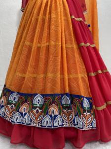 NAVRATRI POINT SPÉCIAL ET VÉRITABLE MIROIR TRAVAIL LEHENGAS CHOLI AVEC DUPATTA - Product Image 5