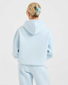 Meilleure vente bleu pastel sweat à capuche oversize en peluche classique pour femme sweats à capuche anti-rides et respirants pour femme sweat à capuche zippé pour gym - Product Image 5