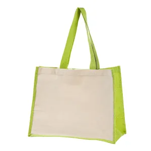 Borsa Shopper Personalizzata in Cotone e Juta Falesia, Borse Promozionali Personalizzabili - Product Image 2