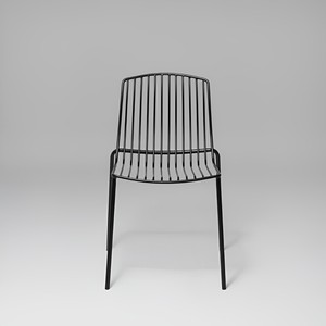 Modern <b>Stackable</b> Metal <b>Garden</b> <b>Chairs</b> with Powder-Coated Frame, Durable Outdoor Dining <b>Chairs</b> for Patio, Balcony and Cafe Terrace - Product Image 4