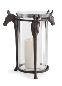 Classic Black Iron Hanging <b>Lantern</b> with One Pillar Candle Glass and Metal Stand for Home Decoration Elegant Table Top <b>Lantern</b> - Product Image 4