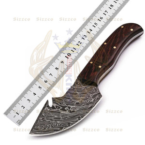 มีดทำมือสวยงาม ผลิตจากเหล็กดามัสกัส ใบมีดคงที่ สำหรับล่าสัตว์ ด้ามไม้เวนจิ รับผลิตตามแบบ (OEM) มีดอเนกประสงค์สำหรับตั้งแคมป์ รุ่นกูธุค - Product Image 2