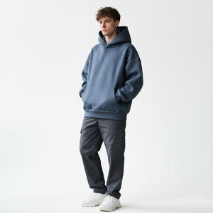 Sweat-shirt unisexe en coton et polyester brodé, imprimé, ample, de haute qualité, pour hommes, collection hiver 2025 - Product Image 5