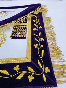 Mandil Masónico de Primera Calidad, Estilo Vintage, Duradero, Cómodo y Ecológico, con Bordado Elegante para Logia - Product Image 6