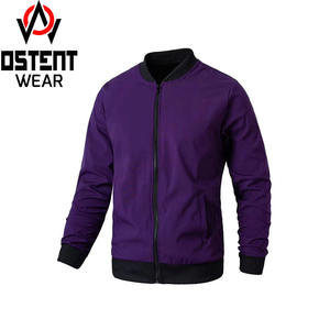 Vente en gros sur mesure Veste pour homme qualité supérieure Veste coupe-vent décontractée hiver à manches longues Manteau bombardier avec logo personnalisé - Product Image 1