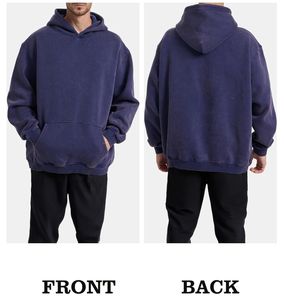 เสื้อกันหนาวสวมหัวมีฮู้ดสำหรับผู้ชาย100% ผ้าฟลีซเทอร์รี่ผ้าฟลีซผสมสำหรับฤดูหนาว - Product Image 3