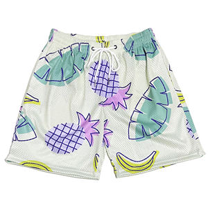 High Quality Wholesale 200 Gsm Mesh Fabric Summer Streetwear Basketball Workout Purple <b>Camo</b> Custom Print Mesh <b>Shorts</b> With Liner - Product Image 3