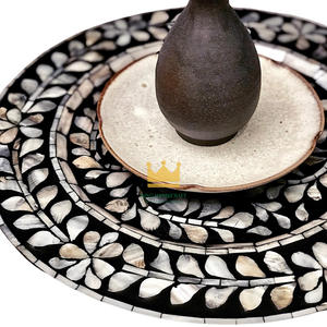 Nacre chargeur napperon pour mariages coquille de mer incrustation plaque de chargeur décorative pour les fêtes prix bon marché - Product Image 5