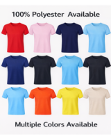 T-shirt pour homme à col rond, prix d'usine, promotion, 180 GSM, mélange coton et polyester, logo personnalisé vierge