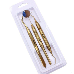 Kit de examen básico Dental Premium de 3 piezas de higiene de acero inoxidable juego Dental de diagnóstico instrumentos quirúrgicos - Product Image 1
