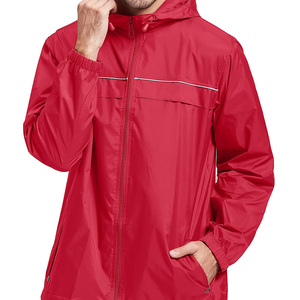 Chaqueta de lluvia con capucha, impermeable para exteriores, chaqueta cortavientos para hombre, chaqueta deportiva ligera impermeable para exteriores BY HI 2026 - Product Image 5