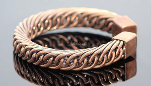 Bracelets en cuivre de bien-être pour hommes Bijoux élégants anti-douleur Utilisation quotidienne par Tradebyd - Product Image 3