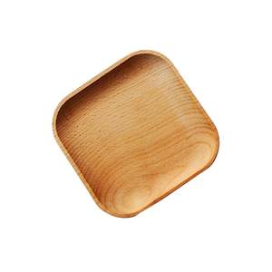 Assiette en bois en gros, plateau rond en bois, assiette de service en bois personnalisée, plat rond pour servir des fruits et des aliments, au meilleur prix - Product Image 1