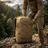 Sac à dos tactique modulaire robuste en nylon 500D de 40L, imperméable, pour voyages, randonnées, camping, ordinateur portable, avec système MOLLE et fermetures YKK