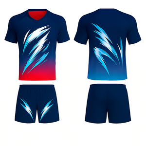 Ensemble d'uniformes de volley-ball personnalisés | Vêtements de sport respirants à séchage rapide | Kit d'entraînement d'équipe avec impression de logo personnalisée - Product Image 5