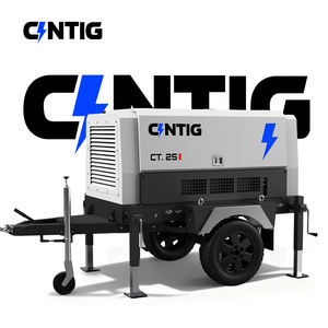 Kompresor udara mesin Diesel sekrup Portabel 300CFM 30Bar tugas berat dengan pemisah minyak untuk pengeboran industri dan semburan pasir - Product Image 1