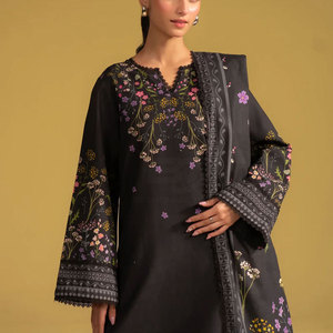 ชุดสلوارคามีซผ้าฝ้ายพรีเมียมจากปากีสถาน คอลเลคชั่นฤดูหนาว ชุดดีไซเนอร์สุดหรู ชุดสلوارคามีซปากีสถานสุดหรู - Product Image 4