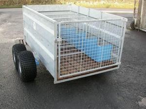 Remolque de Plataforma Plana de 5.5m x 2.2m, Capacidad de Carga de 1001-2000kg, Acero Galvanizado, Eje Doble, Remolque Utilitario para Transporte de Carga - Product Image 4