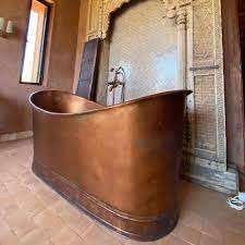 อ่างอาบน้ำอิสระอิสระจากทองแดงอินเดียคุณสมบัติของอ่างน้ำวนผู้ผลิตอินเดียสำหรับใช้งานในห้องน้ำ - Product Image 2