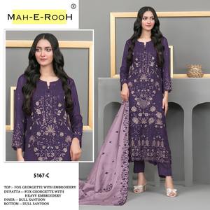 Collection de Salwar Kameez en Georgette Confortable pour Femme, Style Indien et Pakistanais, Vêtements de Mariage, Maruti Fashion - Product Image 2