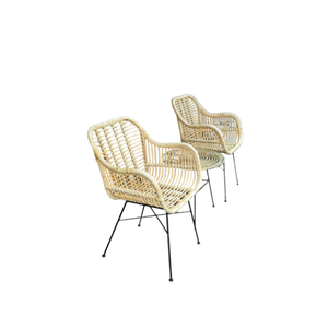 Sillas de hotel de diseño europeo moderno, sillas de comedor de mimbre, muebles de patio, súper cómodos, precio al por mayor - Product Image 3