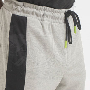 Custom Logo Men's Casual Training <b>Trouser</b> Plus Size Lightweight 100% Cotton Mid Waist Straight Pattern Outdoor Sportswear Quick - Product Image 5