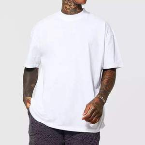 2024 Custom Men's <b>Vintage</b> Oversized <b>Tshirt</b> 100% Cotton Plus Size Heavyweight High Knitted with Digital Printing - Product Image 1