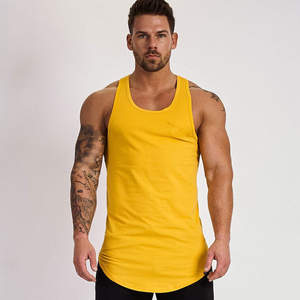 Débardeurs de sport pour hommes en coton personnalisé OEM débardeurs pour Fitness musculation mode Stringer Singlets - Product Image 2