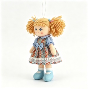 customized Soft Fabric Girl Plush <b>Doll</b>,Vintage Pigtail Cloth Rag <b>Doll</b>,Retro Cottagecore Textile <b>Doll</b> - Product Image 1