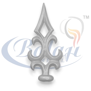 Balaji Metals Embouts décoratifs en fonte antirouille traités thermiquement pour clôtures, portails et treillis, 8 pouces de haut, 3,5 pouces de large, robustes - Product Image 1