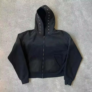 Sudadera con Capucha de Invierno con Pedrería, 100% Personalizada, de Fabricantes de Ropa, Estilo Urbano, con Logotipo Personalizado, Unisex, Talla Grande, Orgánica para Hombre - Product Image 5