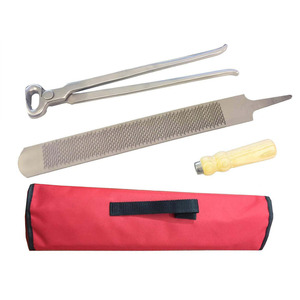 Ensemble d'instruments vétérinaires professionnel personnalisable en 2 pièces, réutilisable, pour chevaux/vaches/moutons, pince à sabots, râpe SURGIGYNE - Product Image 2