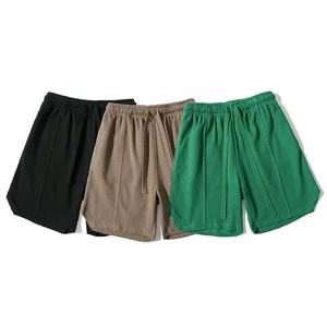 Pantalones cortos informales por encima de la rodilla con logotipo personalizado para hombre, ropa de entrenamiento de yoga y fitness de algodón transpirable con bolsillos para correr - Product Image 6