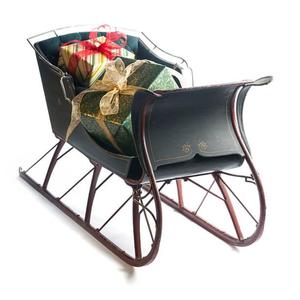 Trineo de Reno hecho a mano de lujo, decoración de metal para mesa de Navidad y exhibición de sala de estar - Product Image 4