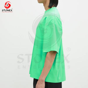 Camiseta de hombre de algodón de gran tamaño gráfico de peso pesado Streetwear Vintage de alta calidad personalizado DTG estampado Boxy camiseta de hombre - Product Image 4