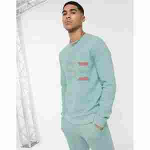 Venta al por mayor de chándal sublimado de color sólido de lana suéter al aire libre chándales de los hombres conjuntos de sudor de los hombres - Product Image 2