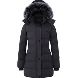 Veste parka d'hiver imperméable pour femmes grande taille à motif matelassé respirant - Coquille en nylon réversible - Product Image 1