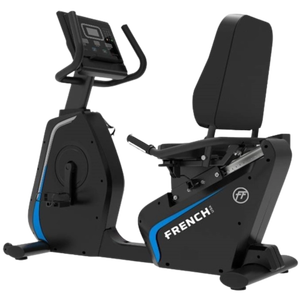Vélo de fitness commercial français à transmission par courroie pour entraînement cardiovasculaire et d'endurance assis, idéal pour la maison et les studios. - Product Image 1