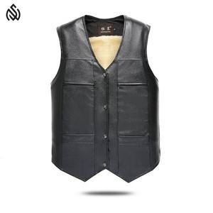100% cuir véritable hommes gilet gilet étiquettes personnalisées look Vintage respirant hommes gilet en cuir - Product Image 1